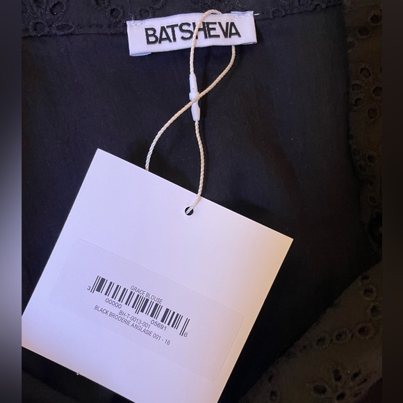 Batsheva Grace Blouse in Black Broderie Anglaise 16 - Picture 11 of 16